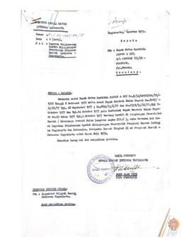 Surat Wakil Kepala Daerah Provinsi DIY: 1.  No. K1/ I. 30/ 1888/ Rhs/ 79 tanggal 21 Agustus 1979 ...