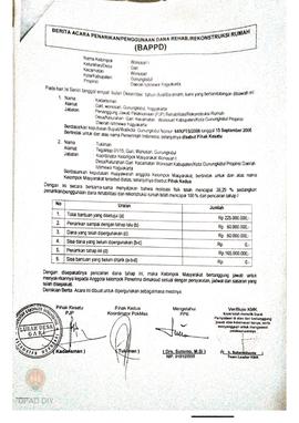 Berita Acara Pembentukan Kelompok dan Pengurus Kelompok Masyarakat dan Penetapan Prioritas Usulan...