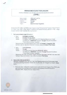 Surat Perjanjian Penyaluran Bantuan Rehabilitasi dan Rekonstruksi Rumah (SPPB), Nama Kelompok Nga...