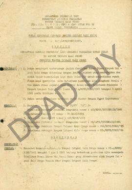 Surat Keputusan Pemimpin Proyek Irigasi Kali Progo Nomor: 013/KPTS/PIKP/1987, tentang pengaturan ...