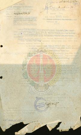 Kegiatan giling tebu pada tahun 1977 pada PT. Gula Madu Baru.