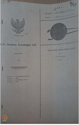 Akte Notaris PT Radio Sapta Buana Suara tanggal 14 Maret 1975 No. 43 Notaris RM Soejanto Purbanin...