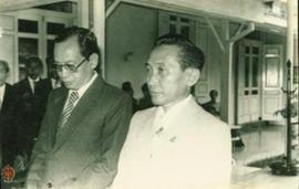 Tampak Pejabat yang lama dan yang baru dalam acara pelantikan