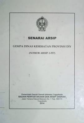 GEMPA DINAS KESEHATAN PROV DIY (NO 1-557)