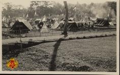 Tenda-tenda yang didirikan oleh para anggota Pramuka di area perkemahan.
