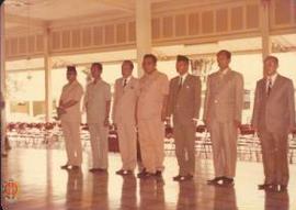 Pejabat - pejabat Pemda DIY menghadiri syawalan di Bangsal Kapatihan