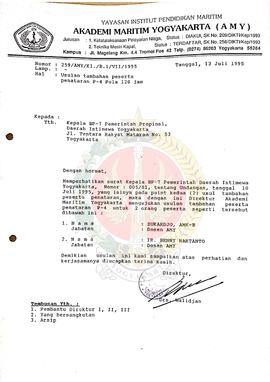 Usulan Tambahan Peserta Penataran P-4 Pola 120 Jam