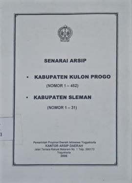 SENARI ARSIP KABUPATEN KULON PROGO (1 - 452)