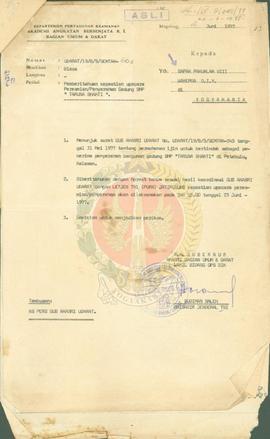 Penyerahan gedung SMP Tarunan Bhakti di Kalsan, Sleman.