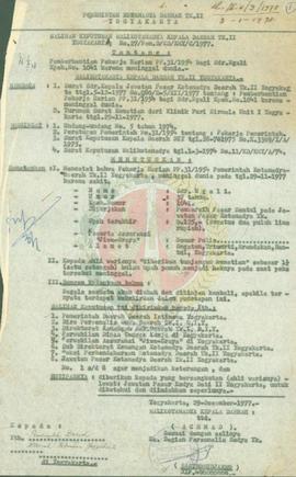 Pemberhentian pekerja harian atas nama Sdr, Ngali.
