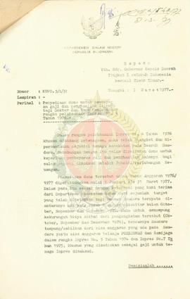 Penyediaan dana pembayaran gaji dan penghasilan lainnya bagi dokter-dokter para medis dalam rangk...