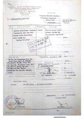 Laporan dari Balai Pengawasan dan Sertifikasi Benih II Jawa Tengah dan DIY tentang Hasil Pemeriks...