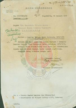 Laporan dari Bank Indonesia 1975/1976.