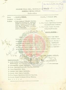 Penyempurnaan petunjuk Direktur Jendral Koperasi No 125/DK/A/I/1975 tentang syarat BUUD/KUD yang ...