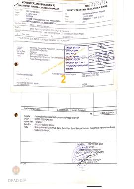 Surat Perintah Pencairan Dana kepada Kelompok Masyarakat Kabupaten Kulon Progo untuk Belanja Lain...