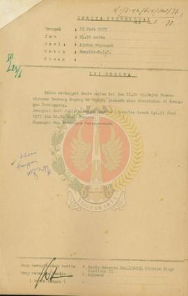 Laporan meninggalnya Bapak Majend. Purnawirawan Bambang Sugeng exs Kepala Staf Angkatan Darat di ...