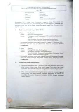 Amandemen Surat Perjanjian Penyaluran Bantuan Rehabilitasi dan Rekonstruksi Rumah (SPPB), Nama Ke...