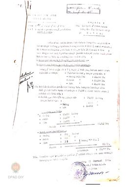 Berita acara dari PPD Kabupaten Kulon Progo tentang surat-surat pemilu tahun 1982 di Kecamatan Pa...
