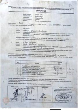 Berita Acara Penarikan / Penggunaan dana Rehab / Rekonsiliasi Rumah ( BAPPD ) untuk Rumah Rusak B...