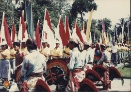 Peringatan LMD juga dimeriahkan oleh beberapa kesenian tradisional, salah satunya kesenian Jathil...