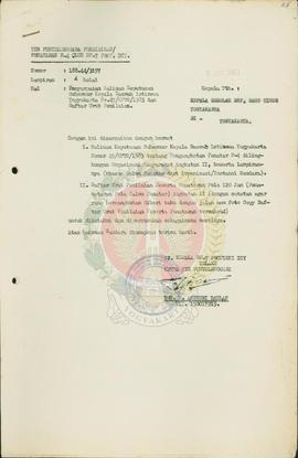 Kumpulan Berkas Surat dari kepala BP-7 Provinsi Daerah Istimewan Yogyakarta kepada Kepala Sekolah...