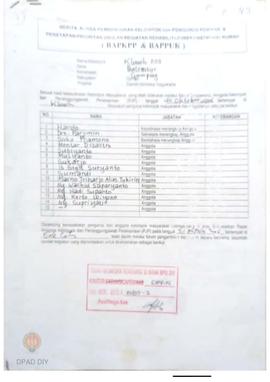 Berita Acara Pembentukan Kelompok dan Pengurus Pokmas dan Penetapan Prioritas Usulan Kegiatan Reh...