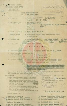 Realisasi pendapatan 1974/1975, 1975/1976 Dinas Kehutanan Prop. DIY.