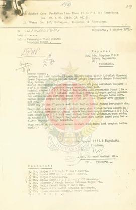 Pemasangan tiang listrik tegangan  tinggi yang melintasi Komplek 56 SGPLB Negeri Yogyakarta.