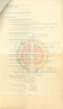 Laporan kegiatan Dinas Sosial Prop. DIY bulan Mei 1975.