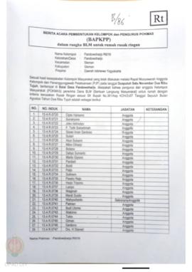 Checklist Kelengkapan Dokumen untuk Pencairan Dana Rehabilitasi dan Rekonstruksi Rumah Rusak Ring...