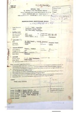 Surat BBU Padi Wonocatur Banguntapan kepada Kepala BPSB II Jawa Tengah dan DIY Tentang Permohonan...