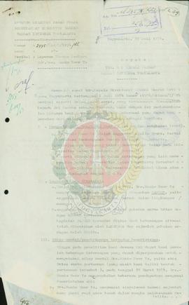 Laporan khusus tentang Drs. Hamim Noor Y.S. yang mempunyai kegiatan bertentangan dengan pemerintah.