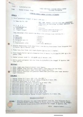 Surat Keputusan Gubernur Kepala Daerah DIY No. 93/SK/HP/DA/1987 tanggal 21 Pebruari 1987 tentang ...