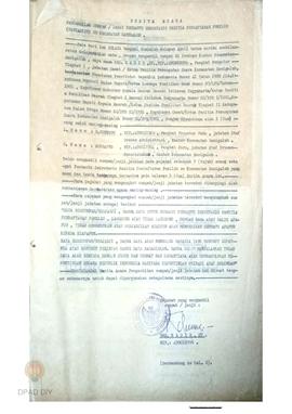 Berita acara pengambilan sumpah/janji pembantu sekretaris panitia pendaftaran pemilih (Pantarlih)...