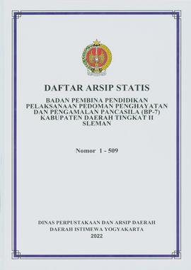 DAFTAR ARSIP STATIS BADAN PEMBINA PENDIDIKAN PELAKSANAAN PEDOMAN PENGHAYATAN DAN PENGAMALAN PANCA...