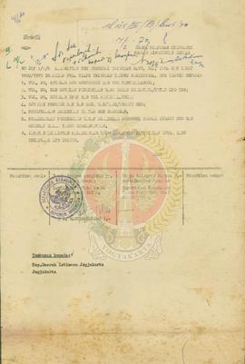 Laporan kemajuan pelaksanaan dari Departemen Kehakiman DIY.