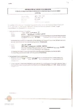 Amandemen Surat Perjanjian Penyaluran Bantuan Rehabilitasi dan Rekonstruksi Rumah (SPPB),  Nama K...