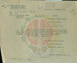 Permohonan bebas Ipeda 1969 dari lurah Desa Hargobinangun Pakem Sleman.
