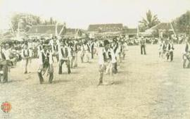 Kesenian Tari Badui turut memeriahkan upacara penerimaan penghargaan Parasamya di Kab. Sleman.