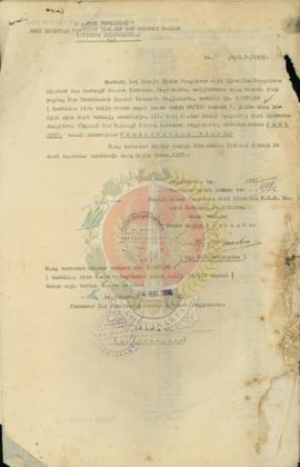 Surat tanda setoran uang pajak upah dari pekerjaan pemeliharaan biasa, Kantor Pengiran, Jalan dan...
