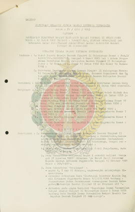 Salinan  Keputusan Gubernur Kepala Daerah Istimewa Yogyakarta nomor: 71/KPTS/1983 tentang pengesa...