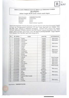 Checklist Kelengkapan Dokumen untuk Pencairan Dana Rehabilitasi dan Rekonstruksi Rumah Rusak Ring...