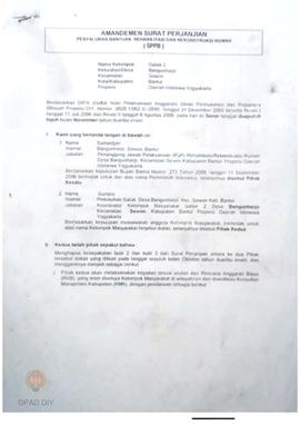 Amandemen dan Surat Perjanjian Penyaluran Bantuan Rehabilitasi dan Rekonstruksi Rumah (SPPB),  Na...