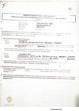 Amandemen Surat Perjanjian Penyaluran Bantuan Rehabilitasi dan Rekonstruksi Rumah (SPPB),  Nama K...