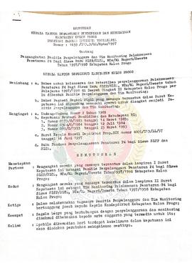 Keputusan Kepala Kantor Departemen Pendidikan dan Kebudayaan Kabupaten Kulon Progo Provinsi Daera...