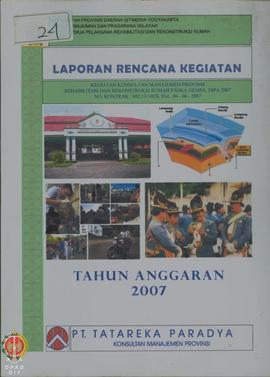 Laporan Rencana Kegiatan Konsultan Manajemen Provinsi Rehabilitasi dan Rekonstruksi Rumah Pasca G...