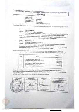 Berita Acara Penarikan/Penggunaan Dana Rehabilitasi/Rekonstruksi Rumah (BAPPD) Rusak Berat, Nama ...