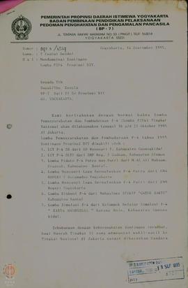 
Surat dari Kepala BP-7 Pemerintah Propinsi DIYuntuk Bupati/  Walikotamadya Kepala Daerah Tingkat...