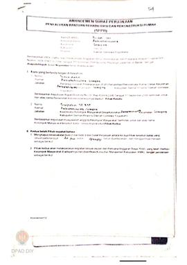 Amandemen Surat Perjanjian Penyaluran Bantuan Rehabilitasi dan Rekonstruksi Rumah (SPPB),  Nama K...