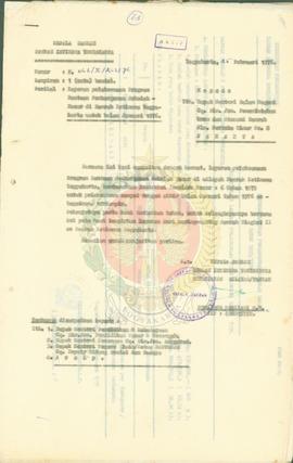 Laporan pelaksanaan program bantuan pembangunan SD di  DIY 1976/1977.